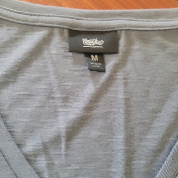 Mossimo Target blue cross tummy concealer short sleeve top womens medium - Picture 5 of 5